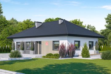  Projekt domu przy Klonowej 8 (KRK1722) - projekt domu parterowego - Zdjęcie 2