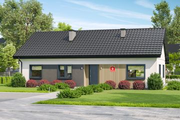  Projekt domu przy Klonowej 9 (KRK1723) - projekt domu parterowego - Zdjęcie 2