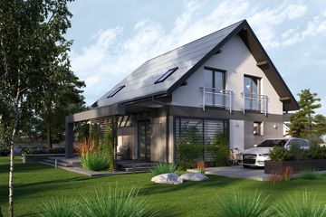  Projekt domu Melinda OZE (1839) (KRD2973) - projekt domu parterowego z poddaszem - Zdjęcie 3