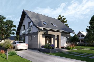  Projekt domu Melinda OZE (1839) (KRD2973) - projekt domu parterowego z poddaszem - Zdjęcie 4