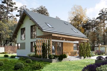  Projekt domu Jagoda Prima (1854) (KRD2986) - projekt domu parterowego z poddaszem - Zdjęcie 4