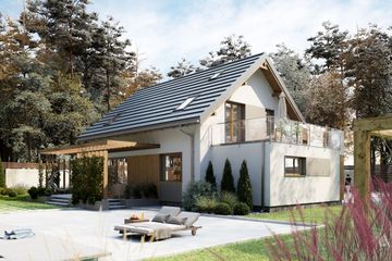  Projekt domu Jagoda Prima (1854) (KRD2986) - projekt domu parterowego z poddaszem - Zdjęcie 6