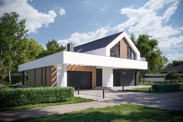  Projekt domu NewHouse 790 w2 (KRZ1065) - projekt domu parterowego z poddaszem - Zdjęcie 1
