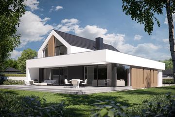  Projekt domu NewHouse 790 w2 (KRZ1065) - projekt domu parterowego z poddaszem - Zdjęcie 3