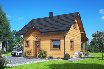  Projekt domu Ostrów 3 dws (KRP2699) - projekt domu parterowego z poddaszem - Zdjęcie 1