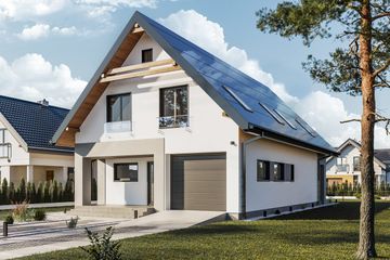  Projekt domu Dominik Polo OZE (1827) (KRD2971) - projekt domu parterowego z poddaszem - Zdjęcie 4