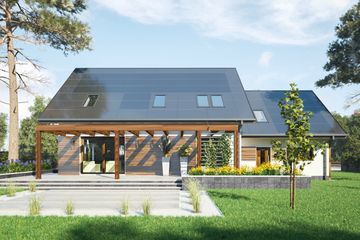  Projekt domu Ignacy OZE (1832) (KRD2969) - projekt domu parterowego z poddaszem - Zdjęcie 3