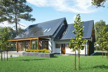  Projekt domu Ignacy OZE (1832) (KRD2969) - projekt domu parterowego z poddaszem - Zdjęcie 4