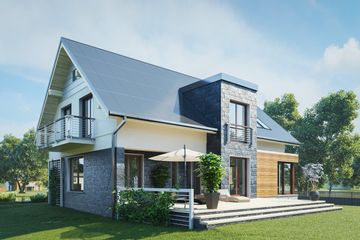  Projekt domu Helios Max OZE (1831) (KRD2968) - projekt domu parterowego z poddaszem - Zdjęcie 4