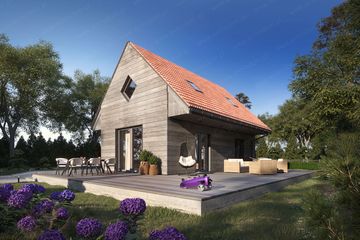  Projekt domu Montana - drewniany (GDE1040) - projekt domu parterowego - Zdjęcie 3