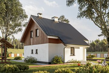  Projekt domu Groszek (267) (KRD1076) - projekt domu parterowego z poddaszem - Zdjęcie 5