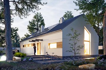  Projekt domu Złota bez garażu [B] (WRF2381) - projekt domu parterowego - Zdjęcie 2
