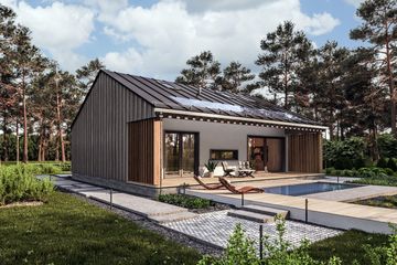  Projekt domu Słoneczny - drewniany (GDE1041) - projekt domu parterowego - Zdjęcie 8