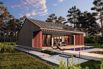  Projekt domu Słoneczny - drewniany (GDE1041) - projekt domu parterowego - Zdjęcie 4