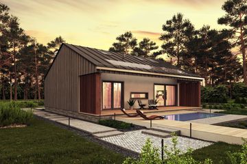  Projekt domu Słoneczny - drewniany (GDE1041) - projekt domu parterowego - Zdjęcie 5