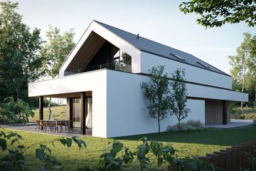  Projekt domu HomeKoncept 99 (KRX1228) - projekt domu parterowego z poddaszem - Zdjęcie 4