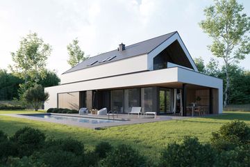  Projekt domu HomeKoncept 99 (KRX1228) - projekt domu parterowego z poddaszem - Zdjęcie 9