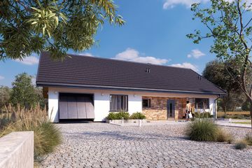  Projekt domu Awokado 4 (BSA2340) - projekt domu parterowego - Zdjęcie 3