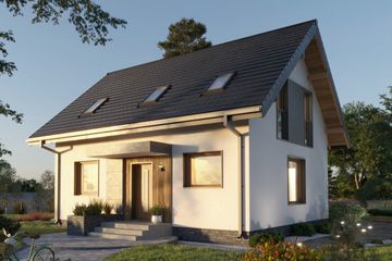  Projekt domu Malik Bobo (1853) (KRD2989) - projekt domu parterowego z poddaszem - Zdjęcie 1