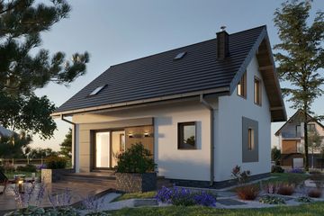  Projekt domu Malik Bobo (1853) (KRD2989) - projekt domu parterowego z poddaszem - Zdjęcie 4