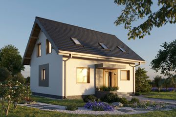  Projekt domu Malik Bobo (1853) (KRD2989) - projekt domu parterowego z poddaszem - Zdjęcie 5