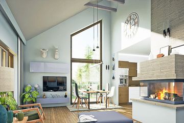  Projekt domu Złota z garażem 1-st. [A] (WRF2383) - projekt domu parterowego - Zdjęcie 5