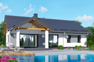  Projekt domu APS 346 wariant 4 (LUA1588) - projekt domu parterowego - Zdjęcie 3