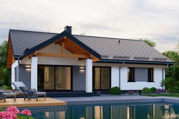  Projekt domu APS 346 wariant 4 (LUA1588) - projekt domu parterowego - Zdjęcie 4