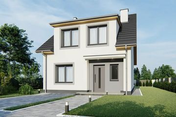  Projekt domu Gilbert 2 (WRD3158) - projekt domu parterowego z poddaszem - Zdjęcie 1