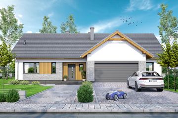  Projekt domu Abelia (WOF1203) - projekt domu parterowego - Zdjęcie 1