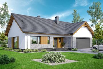  Projekt domu Abelia (WOF1203) - projekt domu parterowego - Zdjęcie 3