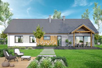  Projekt domu Abelia (WOF1203) - projekt domu parterowego - Zdjęcie 4