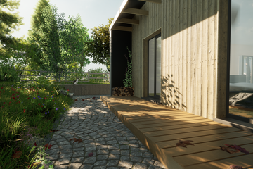  Projekt domu eko Typowy 73 (KKE1066) - projekt domu parterowego - Zdjęcie 4