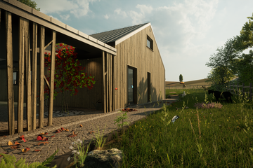  Projekt domu eko Typowy 73 (KKE1066) - projekt domu parterowego - Zdjęcie 6