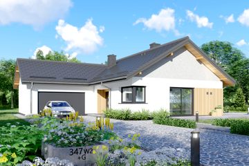  Projekt domu APS 347 wariant 2+G (LUA1590) - projekt domu parterowego - Zdjęcie 10