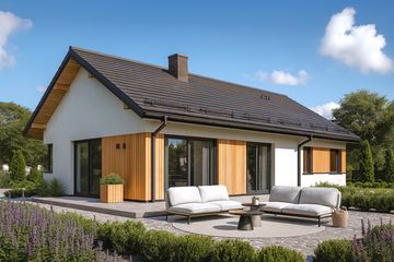  Projekt domu APS 347 wariant 2+G (LUA1590) - projekt domu parterowego - Zdjęcie 2