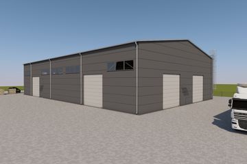  Projekt magazynu HS-2S-10t (SKA1124) - projekt magazynu parterowego - Zdjęcie 4