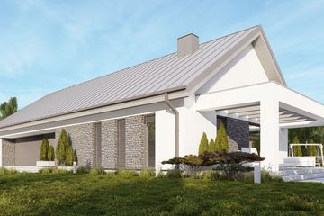  Projekt domu uA211v3 (WCB1457) - projekt domu parterowego - Zdjęcie 1