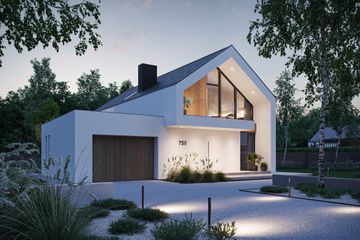  Projekt domu NewHouse 758 G1 (KRZ1066) - projekt domu parterowego z poddaszem - Zdjęcie 1
