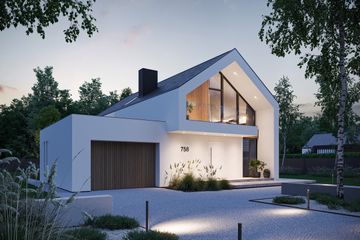  Projekt domu NewHouse 758 G1 (KRZ1066) - projekt domu parterowego z poddaszem - Zdjęcie 14