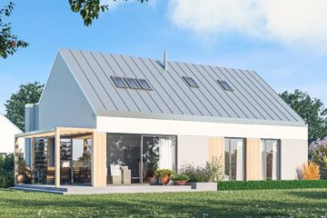  Projekt domu D298B (WAI1462) - projekt domu parterowego z poddaszem - Zdjęcie 1