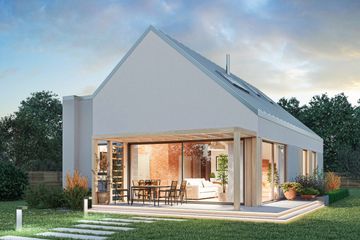  Projekt domu D298B (WAI1462) - projekt domu parterowego z poddaszem - Zdjęcie 2