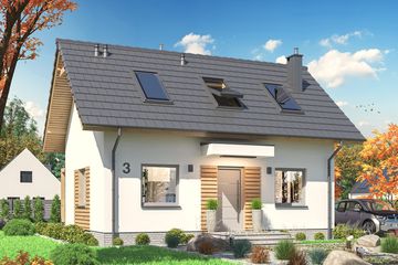  Projekt domu Amor 3 (WOE1183) - projekt domu parterowego z poddaszem - Zdjęcie 1