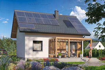  Projekt domu Amor 3 (WOE1183) - projekt domu parterowego z poddaszem - Zdjęcie 4