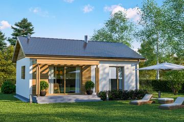  Projekt domu D326 - wersja drewniana (WAI1464) - projekt domu parterowego - Zdjęcie 4