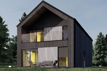  Projekt domu uA324 (WCB1464) - projekt domu z pełnym piętrem - Zdjęcie 4