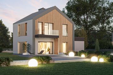  Projekt domu D334B (WAI1466) - projekt domu z pełnym piętrem - Zdjęcie 1