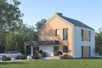  Projekt domu D334B (WAI1466) - projekt domu z pełnym piętrem - Zdjęcie 3