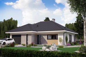  Projekt domu Ka26 war.1 Sz (PKT1313) - projekt domu parterowego - Zdjęcie 1
