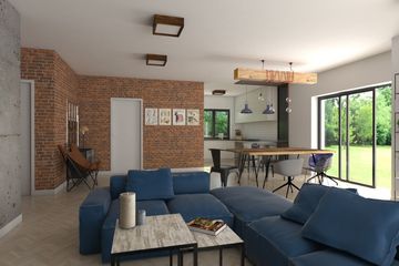 Projekt domu Ka23 war.1 Sz - parterowy dom o powierzchni 144,37 m², dach kopertowy - ujęcie 3